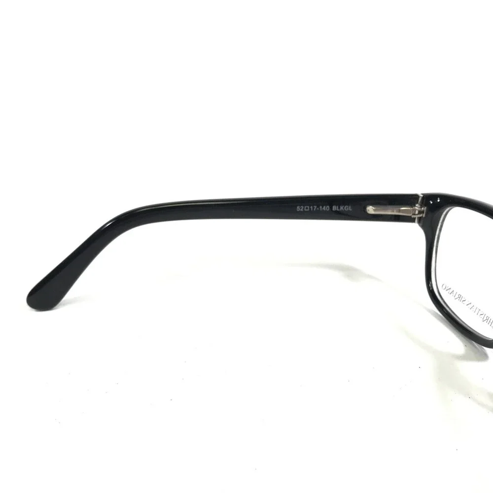 Christian Siriano Eyeglasses Frames GIGI BLKGL Black Glitter Sparkles 52-17-140